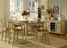 66" Driftwood Tall Leg Table w/1-18" Leaf. By Winners Only USA   From Design Center Furniture Store of Orange County CA